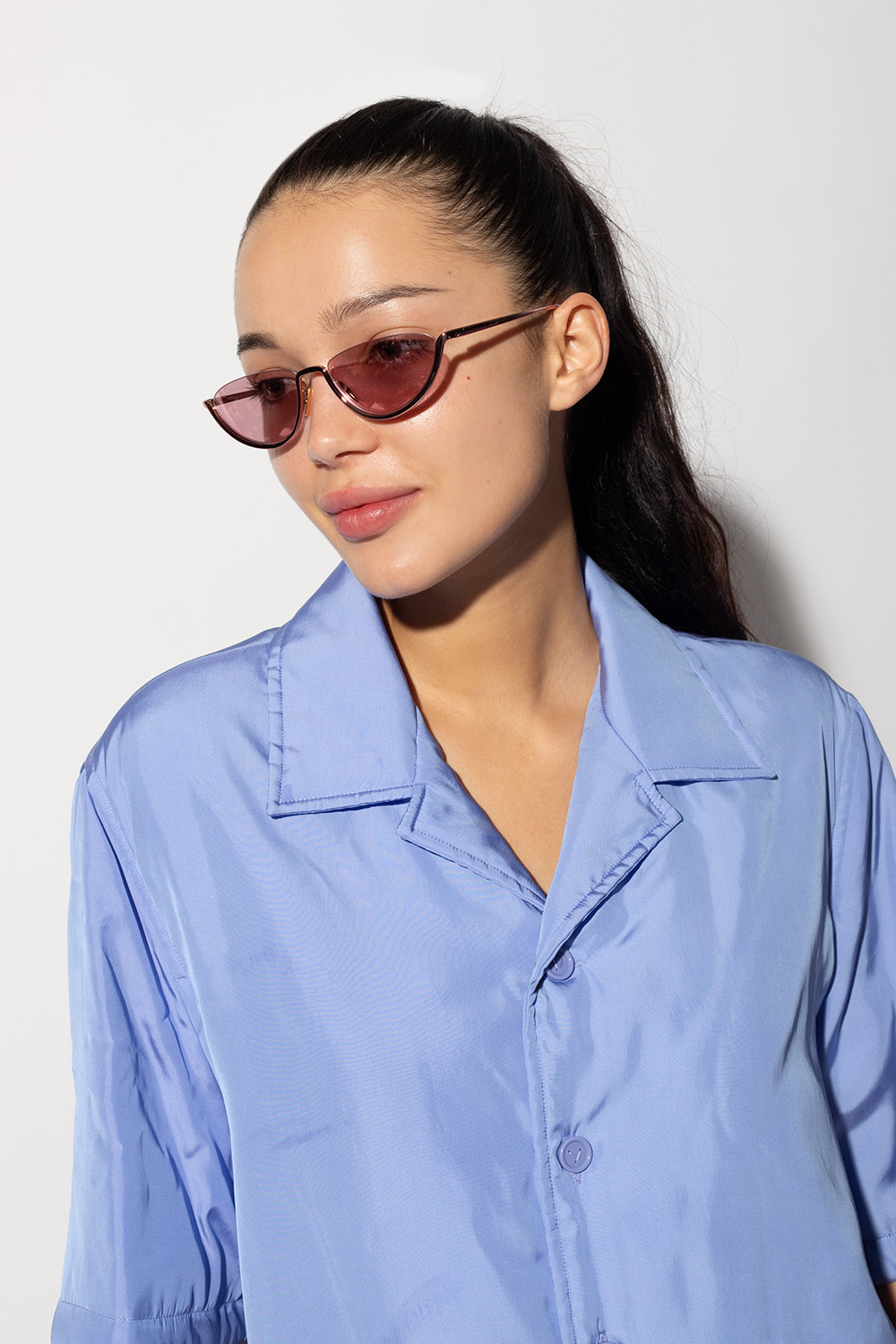 Pink Mirror sunglasses Bottega Veneta